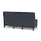 Lesro Siena Lounge Reception Armless 3 Seat Tandem Seating No Center Arms, Black, RS Night Sky Upholstery SN3102 - alternate 2